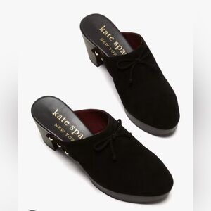 Kate Spade Amsterdam Platform Clogs Black Slip-On Size 6.5B New Without Box
